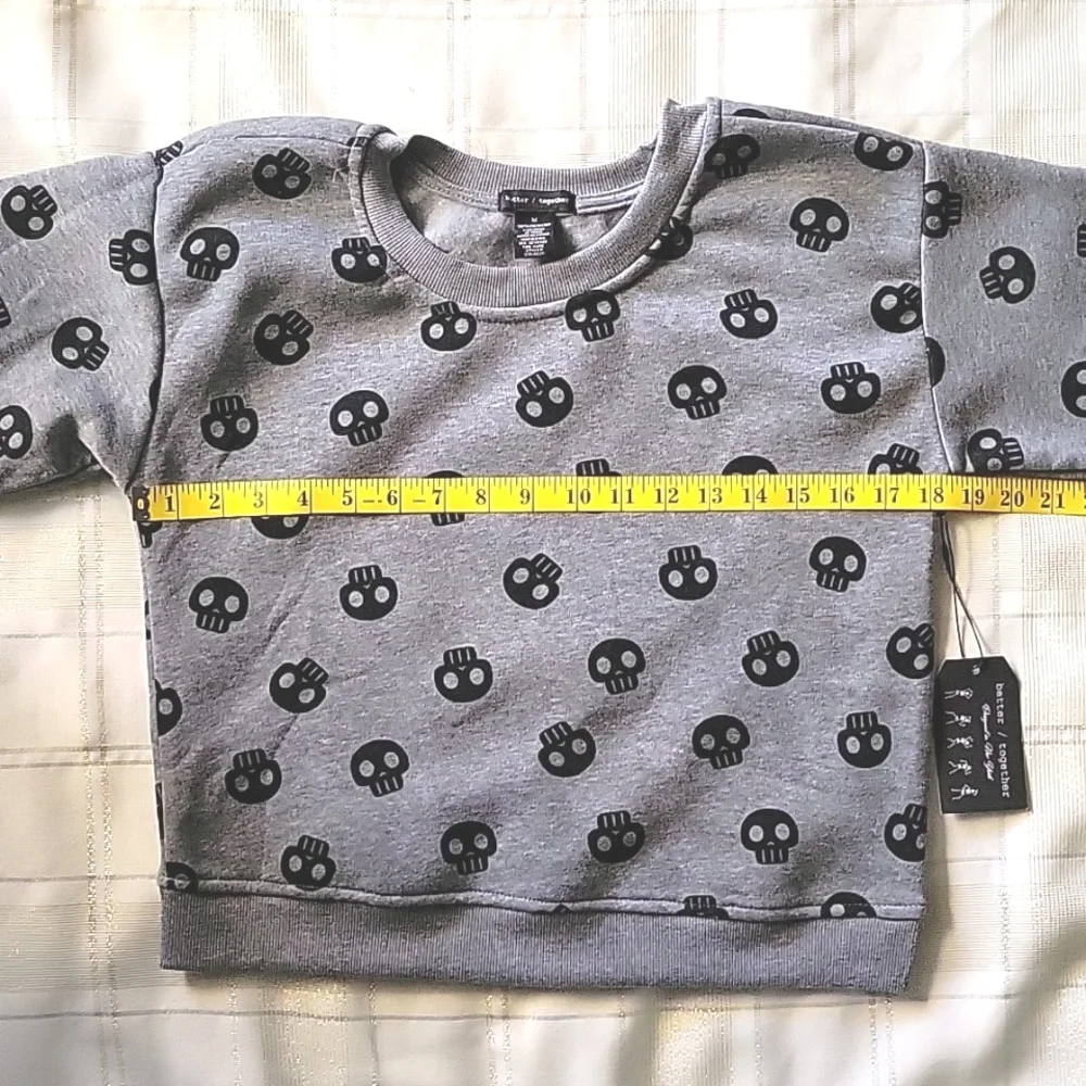 NWT Skull Crop Sweater & Sweats Set - Picture 4 of 11